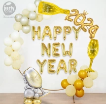 festival decorations Gold Theme New Year Party Decoration